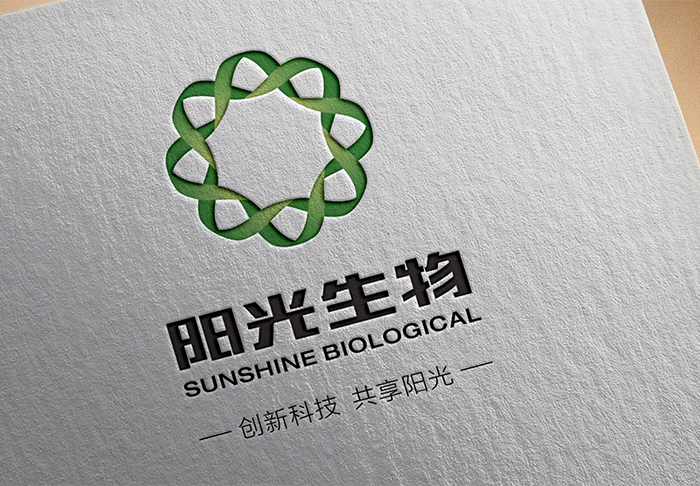 广东阳光生物科技logo、VI品牌识别设计